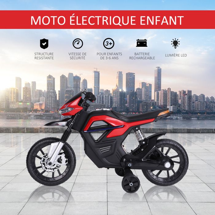 Moto électrique enfant +3 ans, batterie 12V, roues auxiliaires, klaxon, charge 30 kg, bleu | Leroy Merlin Moto électrique enfant +3 ans, batterie 12V, roues auxiliaires, klaxon, charge 30 kg, bleu | Leroy Merlin