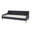 Canape Lit Moderne Style Scandinave Sommier A Lattes Inclus Textile Tisse Doux Bois Gris Fonce 206 99 77 5 Cm Achat Vente Lit Complet Structure De Lit Cdiscount