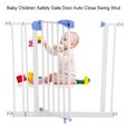 Barrière de Sécurité Bébé, Enfant | 80-91cm | Barrière de Sécurité pour Escaliers, Portes, Couloir   HB047 CHAUD-0