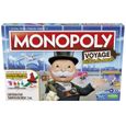 Monopoly Voyage autour du monde, jeu de societe, dès 8 ans, avec pions-tampons encreurs et plateau effaçable à sec-0