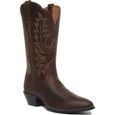 2617 Bottes Boulet Western Country Bout Pointue Marron Femme | La Joya Western Strasbourg