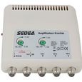 SEDEA Amplificateur intérieur 11dB réglable 4 sorties antenne tnt tv rateau signal-0