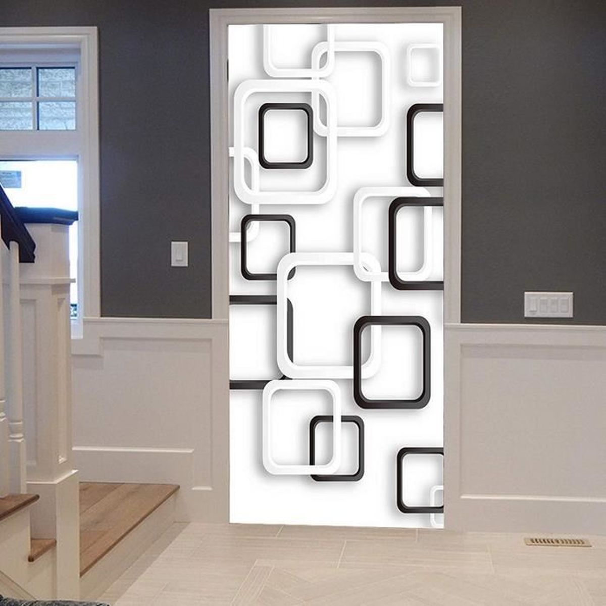 A.Monamour Sticker Porte Autocollant Poster De Porte 3D Motif A.Monamour Sticker Porte Autocollant Poster De Porte 3D Motif