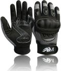 ADM Gants Moto Homme Homologués CE Été Mi-saison Gants Moto Scooter Antidérapant Respirant Gris Taille S M L XL XXL