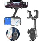 ZHUODIKE Support Téléphone Rétroviseur Voiture, 360 °Flexible Support Téléphone de Voiture Rétractable Multifonctionnel Rotatif