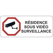 12x8 cm Lot de 8 Autocollant Propriété Privée Surveillance Vidéo 7J/7 24H  /24 Vinyle Adhésifs
