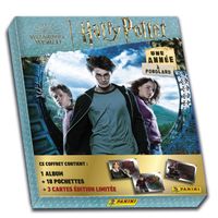 Panini - 004387MCOUAFC - Harry Potter Une Annee a Poudlard Coffret de 1 Album + 18 Pochettes + 3 Cartes Edition Limitee,