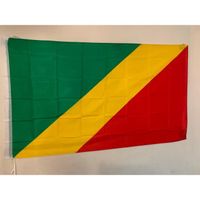 Drapeau Congo Brazzaville / Congolais / 145 cm X 90 cm 