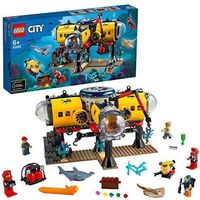 LEGO - LEGO City La base d’exploration océanique - Jouet de construction pour enfant - Multicolore