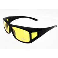 FIT OVER, sur-lunettes noires, taille M, conduite de nuit Adulte Protection 100% UV 400 Indice 1