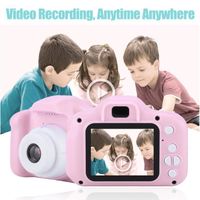 Appareil Photo Numérique HD Caméra Vidéo pour Enfants IPS Écran Couleur Portable(Rose) Vente Chaude
