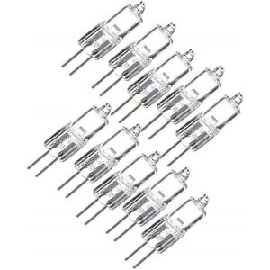 Lot De 10 Ampoules Halogènes G4 20 W 24 V à Intensité Variable, Capsule Transparente, Blanc Chaud