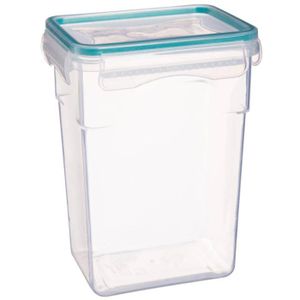 Boîte Alimentaire De Conservation 4 Compartiments - 1500 Ml - Plastique Transparent Avec Couvercle