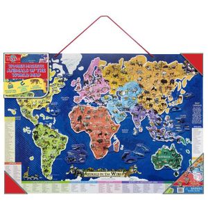 Puzzle Carte Du Monde Magnetique