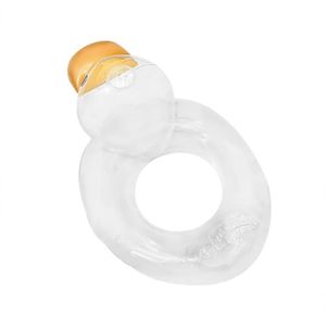 BOUÉE - BRASSARD pendant 3-9 ans - Anneau de flotteur de natation en forme de canard transparent pour bébé, flotteurs gonflabl