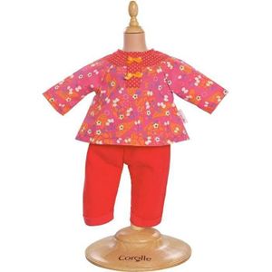ACCESSOIRE POUPON Vêtements pour poupées Corolle - Mon Classique - Ensemble Pantalon Cerise 36cm