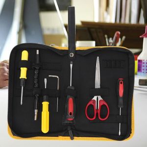 Trousse à Outils en Tissu Pochette Porte-outils Avec 7Slots + 2Poches pour  Kit de Réparation Outils Électriques - Cdiscount Bricolage