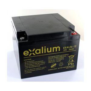 BATTERIE VÉHICULE Batterie plomb Exalium 12V 26Ah EXAL26-12