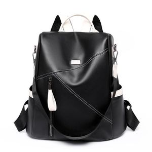 Sac à Dos En Cuir Effet Acétate Couleur Absinthe - Fourre-tout Voyage Université Femme