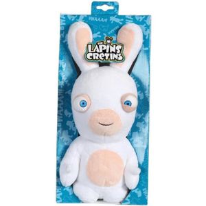 PELUCHE Gipsy Toys - Lapins Crétins Sonores -  Bouche Fermée - 28 cm - Blanc