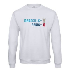 SWEAT-SHIRT DE FOOTBALL Sweat Shirt Homme Marseille 1 - Paris 0 Sport Foot