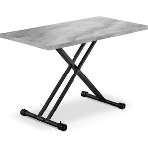 TABLE BASSE Table Basse Relevable Becca 120cm Gris - Paris Pri