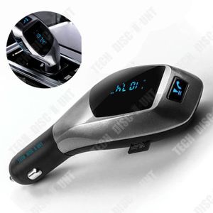 Noir--Allume-cigare Bluetooth pour voiture, Radio FM, émetteur 20W, Type C,  double USB, LED, lumière ambiante - Cdiscount Auto