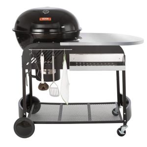 BARBECUE Barbecue à Charbon - VEVOR - Barbecue Rond sur Chariot Barbecue Rond Mobile 54 cm BBQ Extérieur