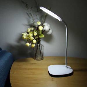 LAMPE A POSER Lampe de bureau à LED avec col de cygne flexible, lampe de table USB avec 3 niveaux de luminosité, lampe de lecture de chevet, YS002