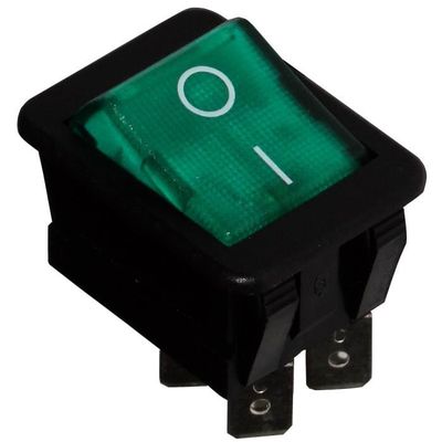 AERZETIX Interrupteur commutateur contacteur bouton /à bascule vert DPST ON-OFF 6A//250V 2 positions