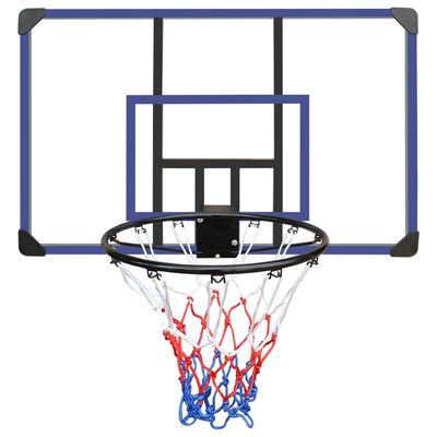 SPORTNOW Panier De Basket Mural – Panneau Incassable 110x75 Cm, Cerceau à Ressort, Filet Indéchirable – Intérieur/extérieur