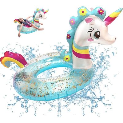 Bouée Bébé Avec Pare-soleil UPF 50+ – Anneau Flottant 3 à 24 Mois – Ballon Amovible – PVC Safe – Piscine, Mer, Baignoire