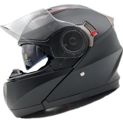 Casque Moto Modulable Avec Gants Et Protection Faciale - Homologué ECE, Double Visière, Tailles S-XXL Casque à Rabat Double Visière