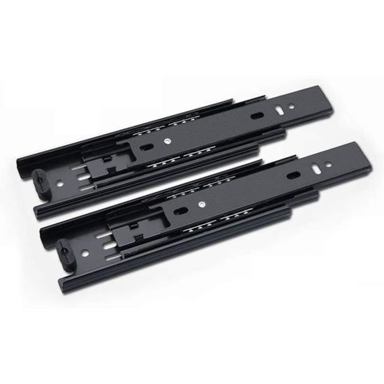 Rail De Tiroir Coulissant à Fermeture Douce SO-TECH 550 Mm - Charge 25 Kg, Réglable En Hauteur
