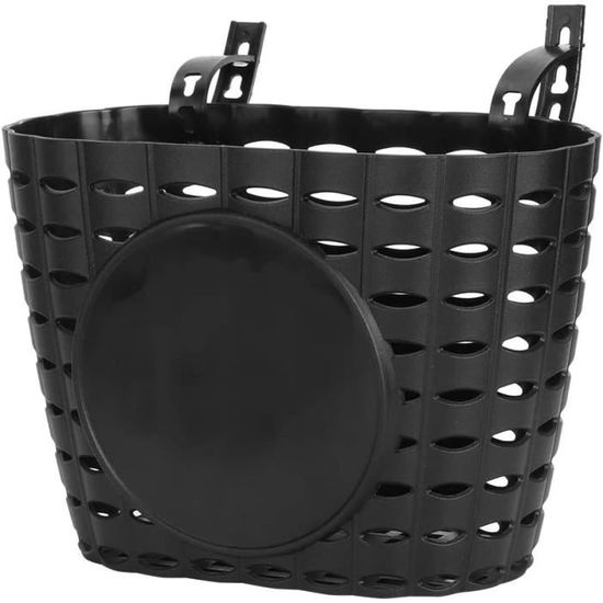 Panier De Vélo Enfant Tressé à L'Avant - Blanc Ou Rose - 21x16x14.5cm - Accessoire DIY Avec Cloche Et Autocollants - Pour Vélos 10-20 Pouces