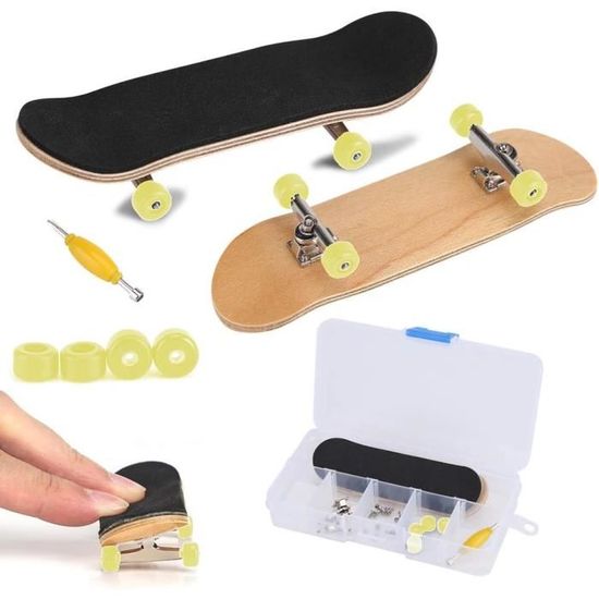 Finger Skateboard En érable – Kit Complet 9,6 Cm à Monter – Anti-stress, Sport Extrême Miniature