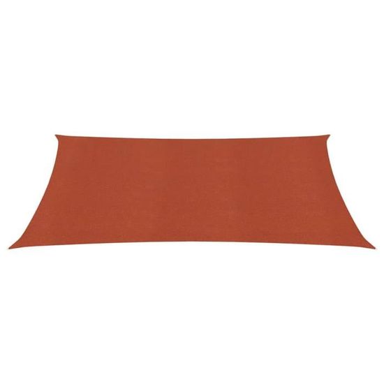 Voile D'ombrage Rectangulaire 3,5x4,5m En HDPE - Protection UV 95% Pour Terrasse Et Jardin - Avec Corde Et Anneaux Inox