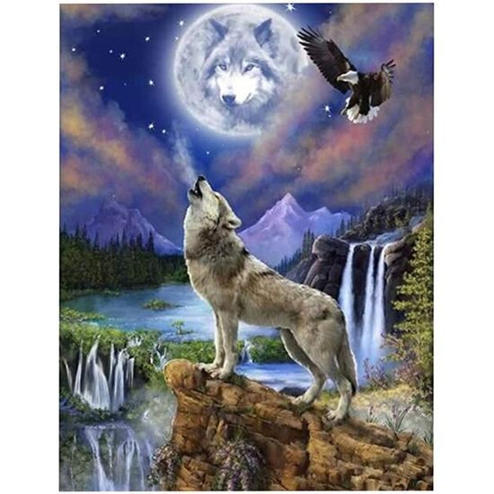 Kit Diamant Painting 5D - Chien Setter Anglais, 40x50 Cm, Activité Créative Et Relaxante