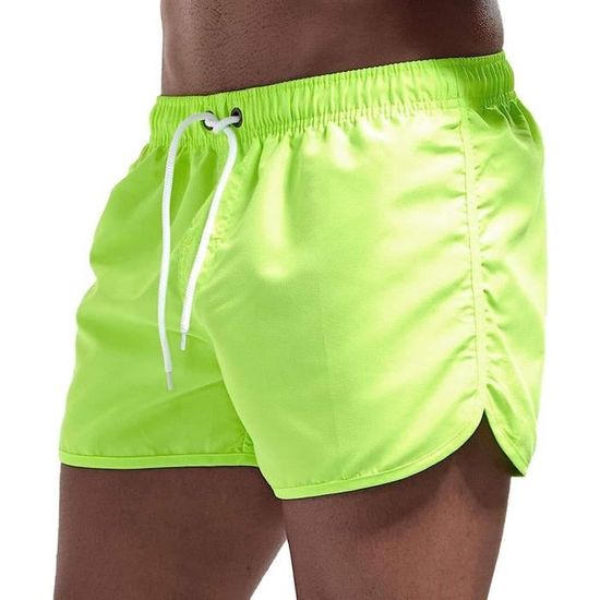 Short De Bain Homme Court – Séchage Rapide, élastique – Avec Cordon De Serrage – Piscine, Plage, Sport – Grande Taille Dispo