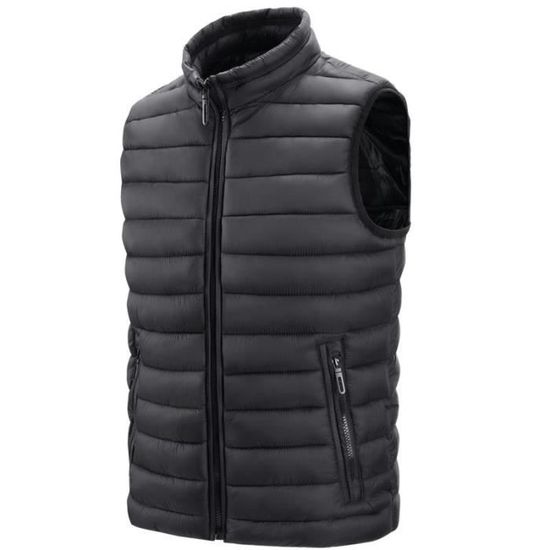 Gilet Doudoune Sans Manches Pour Hommes - Léger, Chaud Et Résistant Au Vent - Parfait Pour L'automne Et L'hiver