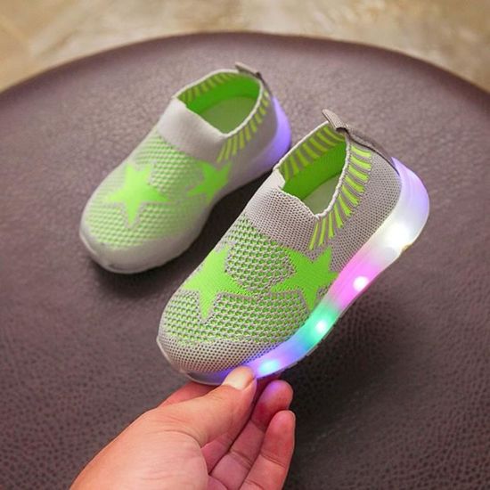 Chaussures Lumineuses Pour Bébé – Taille 23, Semelle Caoutchouc – Sport Décontracté, Mode, Fête - 8