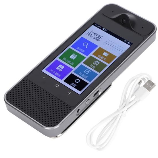 Traducteur Vocal Instantané Bluetooth - 164 Langues - 6 Modes De Traduction - Écouteur Sans Fil - Autonomie 40h - Noir