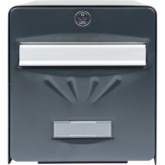 BURGWÄCHTER, Boîte aux Lettres Normalisée en Acier Galvanisé Avec Porte à Ouverture Totale