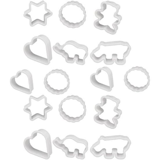 Emporte Piece Noel Avec Poussoir Lot De 16 Emporte-pièces En Plastique De Dessin Animé Pour Biscuits En Plastique Emporte Piece Poussoir - 2