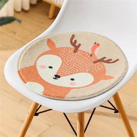 Champracer Coussin De Chaise Rond Pour Enfant - Coussin Rond De Dessin