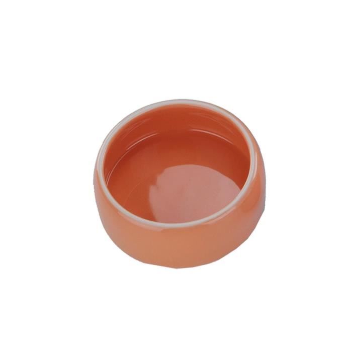 Nobby Mangeoire en Terre Cuite pour Rongeur Orange Diamètre 12 cm