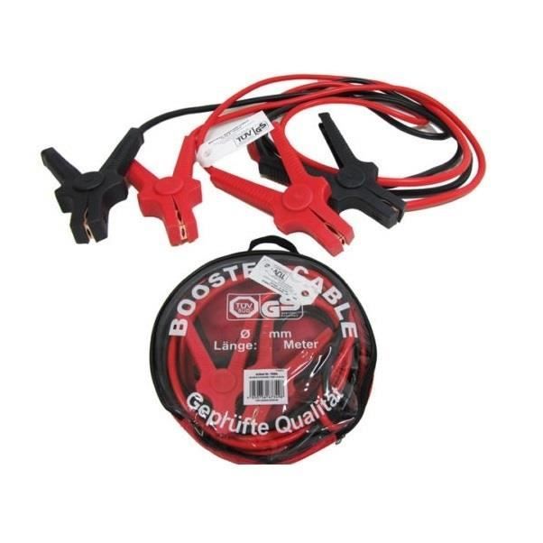 2 CABLE DE DEMARRAGE DIAMETRE 25MM EN 3,50 METRE CUIVREE - PINCES ROBUSTES