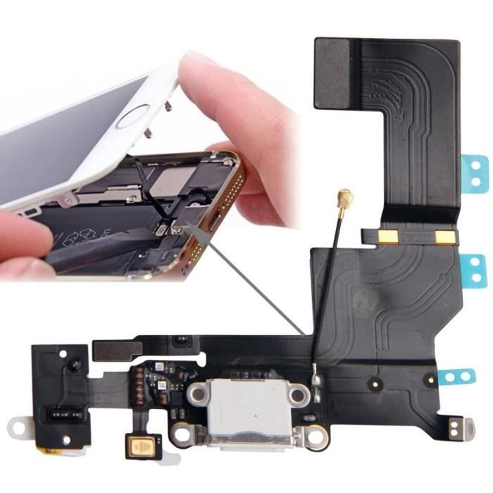 Nappe Connecteur de Charge iPhone 5S - Blanc