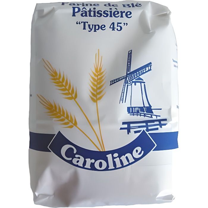 Farine de blé T45 caroline - 1KG