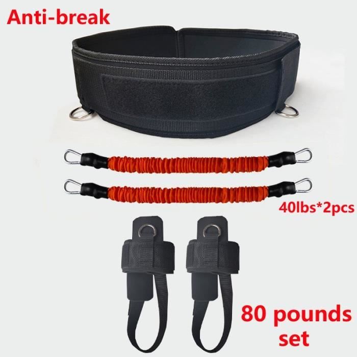 60-240 livres Latex caoutchouc résistance bande Squat cuisse force basket-ball entraînement sau - Modèle: 80 Pounds - HSJSTLDB04854